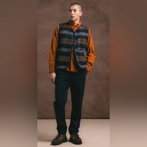 KESTIN Inverness Trouser in Dark Navy Cotton Twill SIZE S NWT